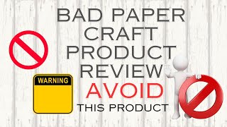 BAD papercraft product review AVOID screenshot 2