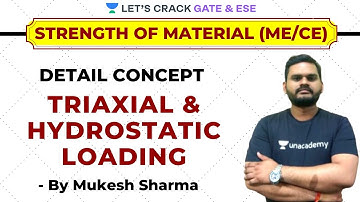Triaxial and Hydrostatic Loading | SOM (ME/CE) | Learn Concept Through Questions | GATE/ESE 2021