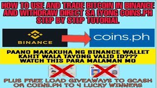 BINANCE LEARN THE BASICS FOR BEGINNERS | HOW TO TRADE AND EARN IN BINANCE AND WITHDRAW TO COINS.PH?