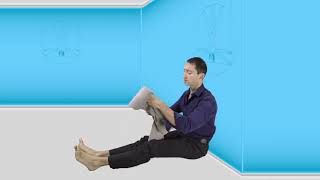 Calf Stretch with towel
