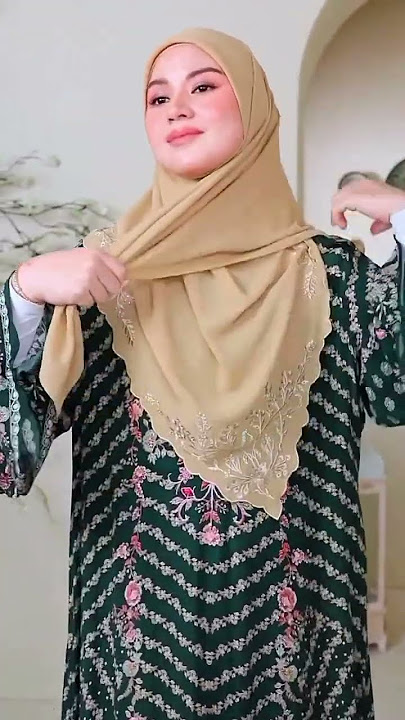 Tutorial Segi Empat untuk Kondangan yang Simple, Cantik dan Elegan✨#hijabstyle #tutorialhijabmudah