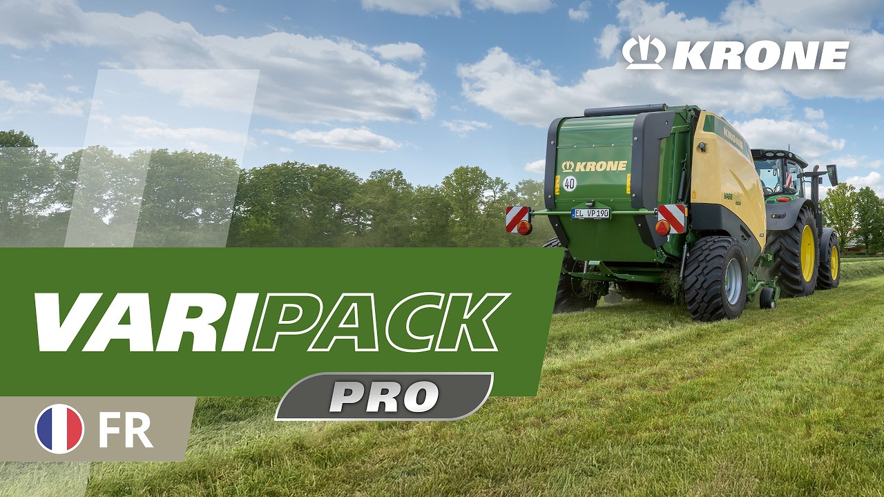 KRONE VariPack Pro – Presse à balles rondes pour un débit et une densité parfaits !