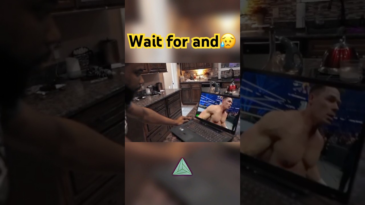 🥹John cena "lost"😔 the RoyalRumble, the man broke his laptop. 