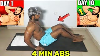 4-Minute Beginner Abs Workout (At Home, No Equipment)