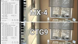 3 months used Arctic MX-4 VS Maxtor CTG9 Temp Comparison