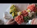 앙금플라워 유채꽃,스카비오사,카네이션,캐모마일/bean paste flower piping techniques