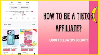 HOW TO BE A TIKTOK AFFILIATE | TIKTOK SHOP | 1,000 followers and below! (TIKTOK AFFILIATE PROGRAM) screenshot 3