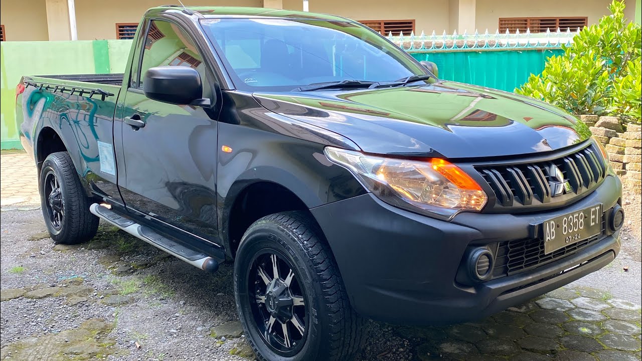 [Sold] 150 jt GRES Triton SC KM 38rb FULL ORI 2019 2017 4x2 Mitsubishi Single Cabin Pick Up AB Jogja