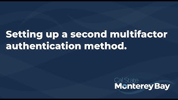 Tech Tip: Setting up a second (or third) multifactor authentication method as a back-up.