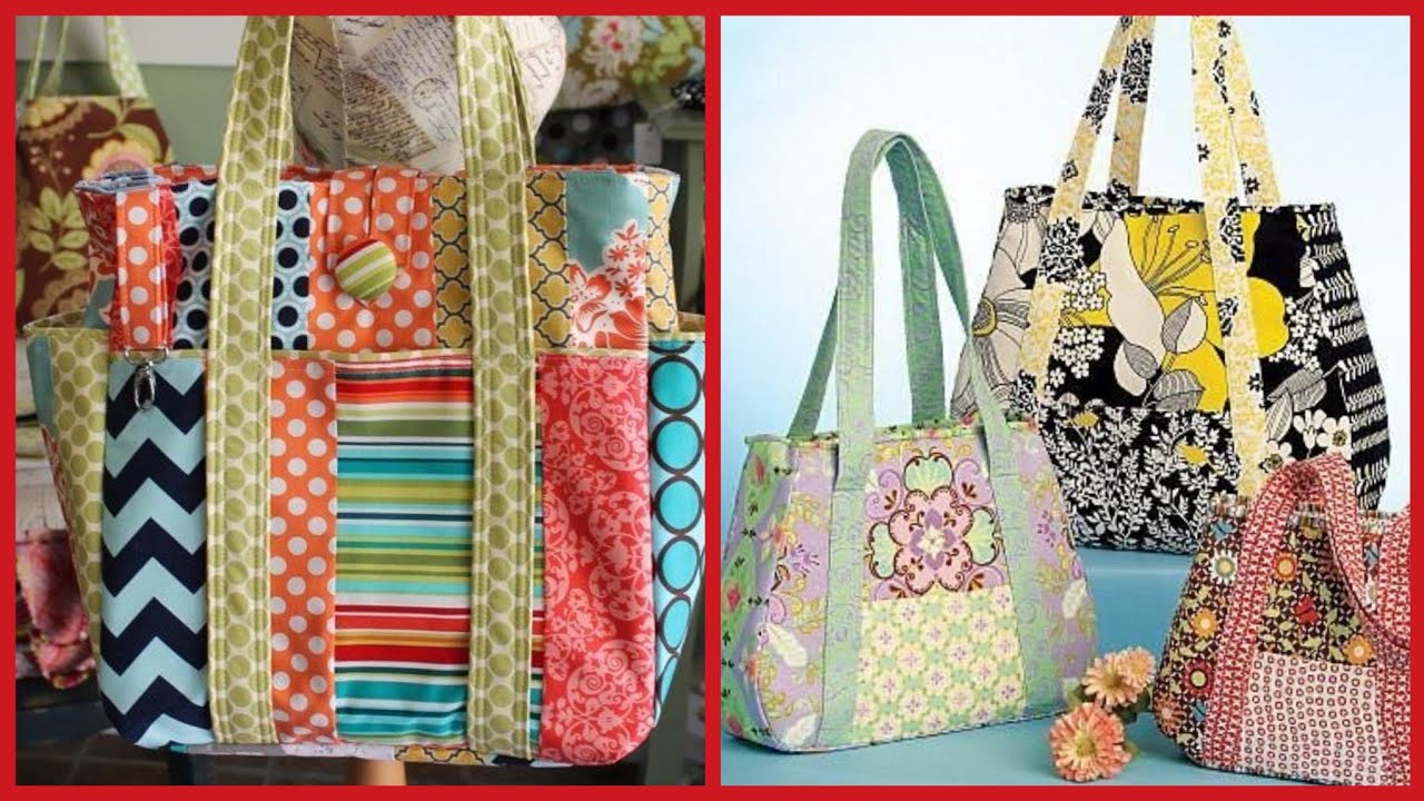 New stylish fabric handbag beautiful collection - YouTube