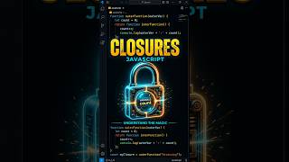 JavaScript Closures Explained Simply in 40 Seconds 🔥 | #shorts