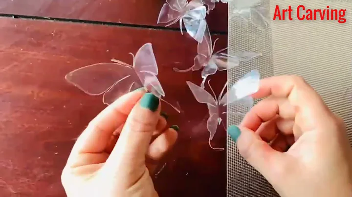 How to make a Butterfly, Recycle plastic bottles | Art Carving