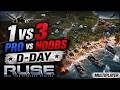 R.U.S.E - 1 Pro vs 3 Noobs On D-Day - Ruse Multiplayer!