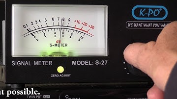 ICOM IC-7300 analogue S-meter www.venhorst.nl