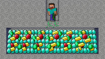 Minecraft NOOB vs PRO vs HACKER vs GOD : NOOB FOUND SECRET TREASURE IN EMERALD CAVE / Animation