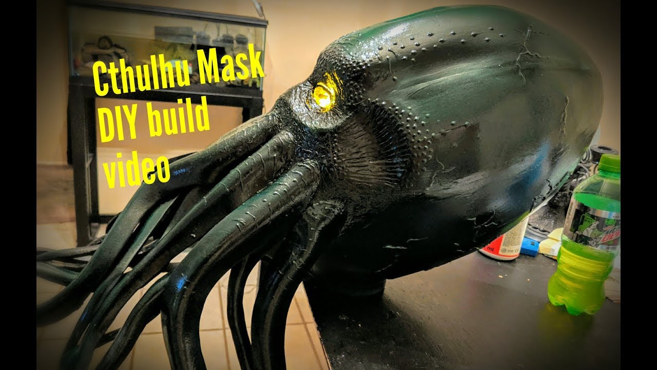 Cthulhu DIY mask build EVA foam YouTube