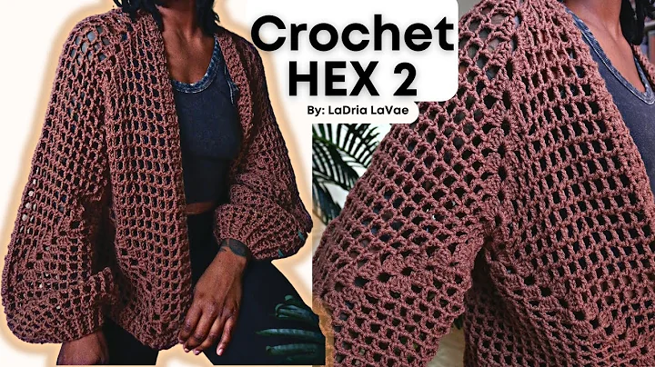Crochet Hex 2 Cardigan XS-5XL + Pattern