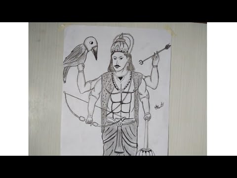 Shani Dev Drawings Easy Steps Nehal Art Youtube