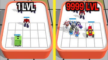 MAX LEVEL in Super Robot Car Merge Master Game