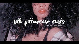 ･ﾟ*₊˚༄ silk pillowcase curls: ˚ ༉