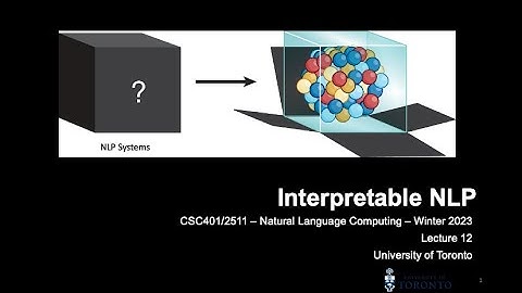 Some methods to make NLP interpretable