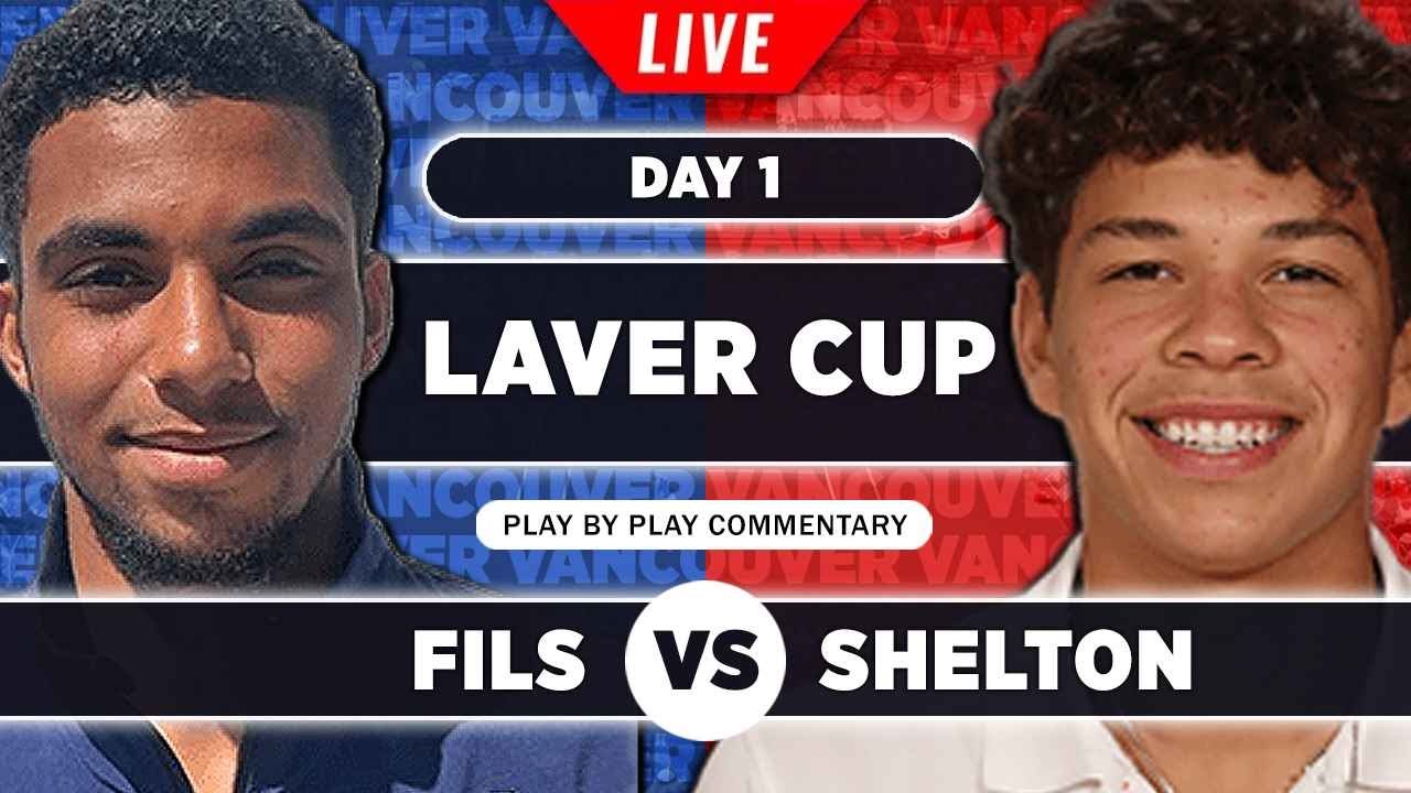 SHELTON vs FILS • Laver Cup 2023 • LIVE Tennis Play-by-Play Stream