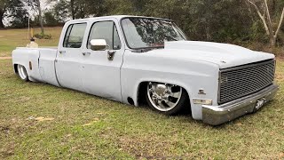 Getting my bodydropped square body dually off the back burner….