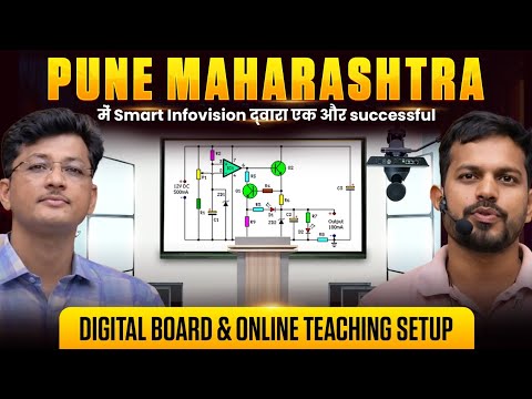 Pune Maharashtra में Smart Infovision द्वारा एक और successful Digital Board & Online Teaching Setup