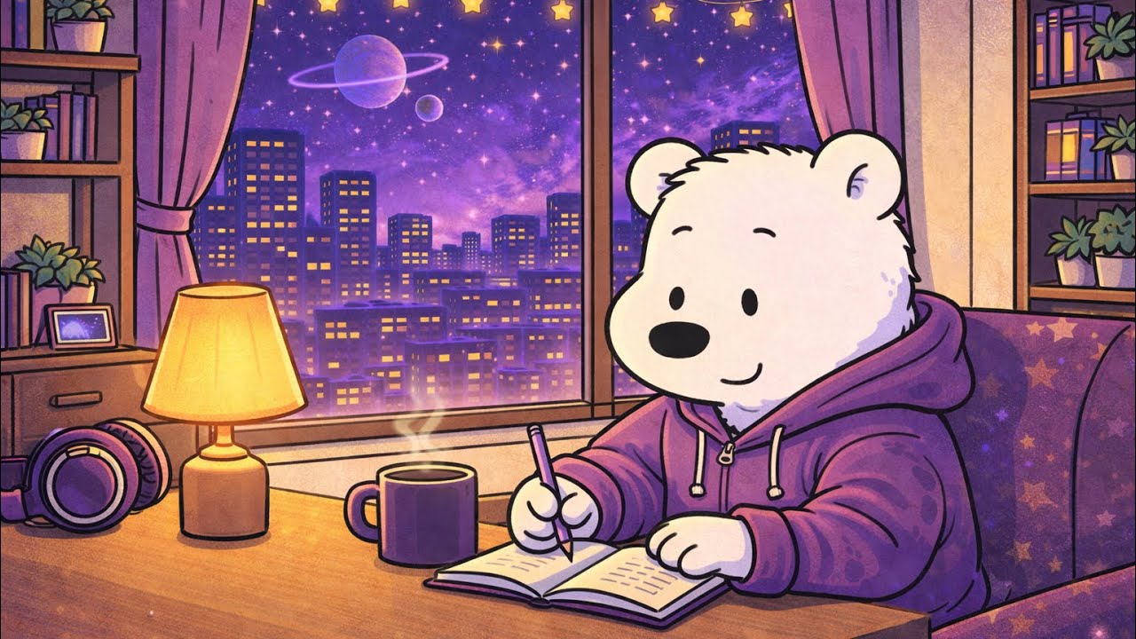 Writing Under the City Lights 🌙 Cozy Jazz for Focus & Quiet Nights