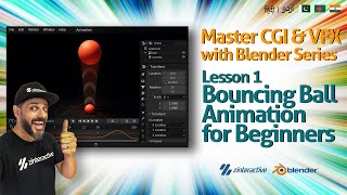 Bouncing Ball Animation for Beginners | Lesson 1 | Learn CGI & VFX with Blender Series | Urdu Hindi