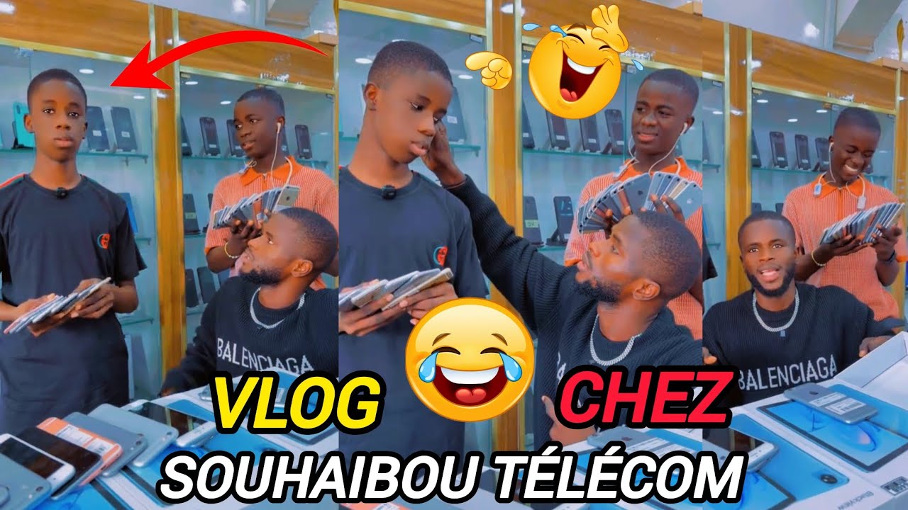 VLOG DU JOUR CHEZ SOUHAIBOU TÉLÉCOM AK SERIGNE FALLOU À MOURIR DE RIRE 😂😂