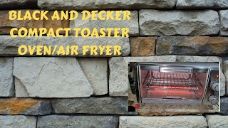 Compact Black and Decker Toaster Oven/Air Fryer - T01322 SBD 4 toast model