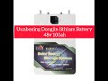 Unboxing Dongjin lithium ion battery 48v 100ah #solar #lithium #lithium_ion_battery