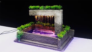 Beautiful awesome indoor waterfall fountain water fountain whit Led light - at home