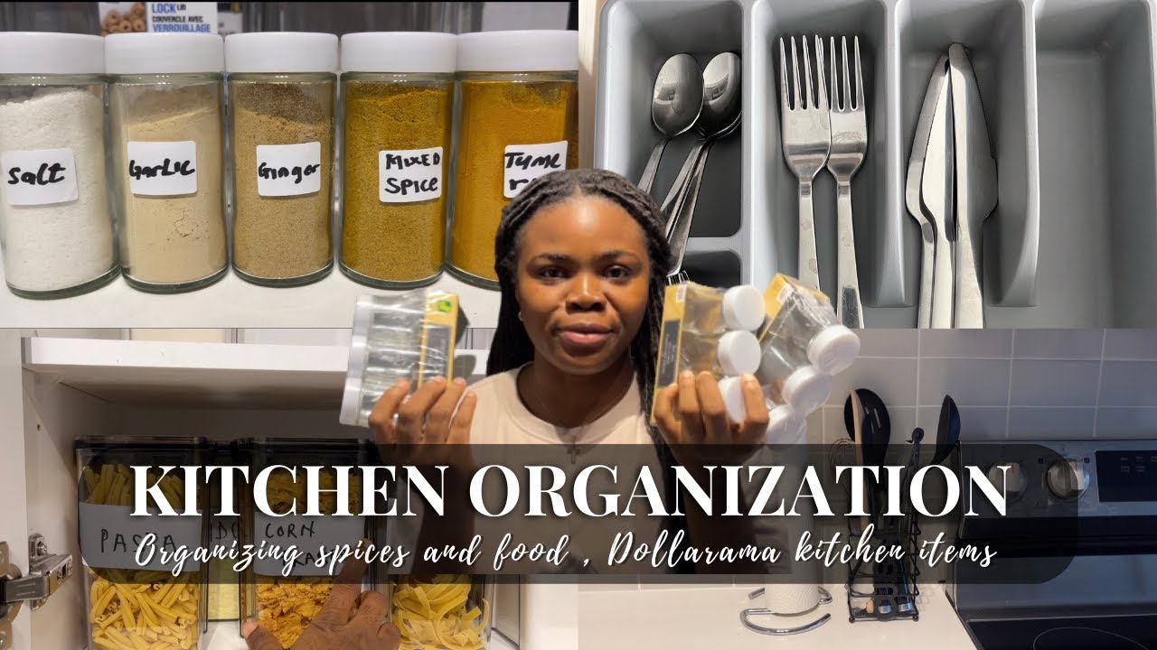 KITCHEN ORGANIZATION VLOG Shopping Dollarama kitchen items. YouTube