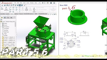 Stone Mill part 5,6/25 in Solidworks | Solidworks beginners | Solidworks tutorials.