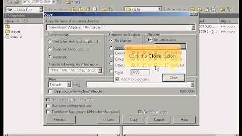 Transferring files via WS_FTP