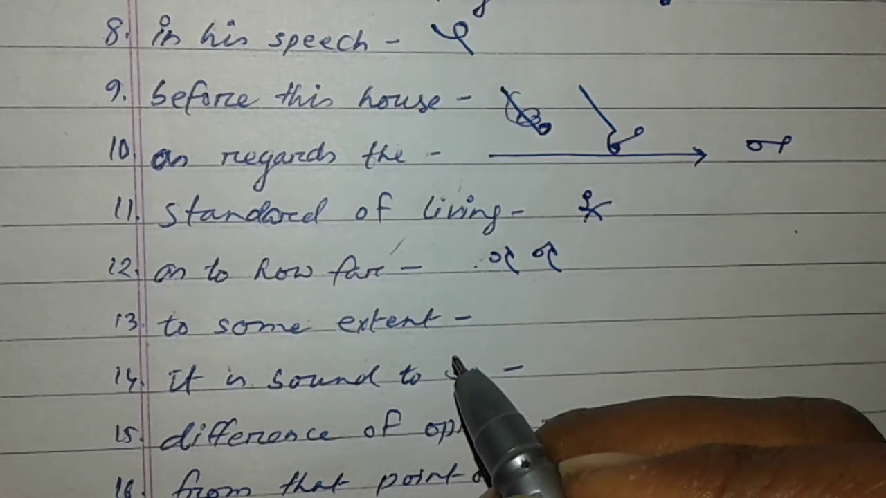 Collected Strokes and Phrases from Kailash Chandra Dictation |  Part 4