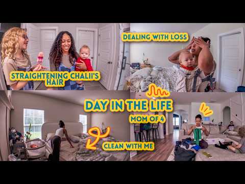 day in the life of a mom of 4 // dealing with loss