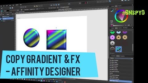 Copy Gradients and Fx in Affinity Designer