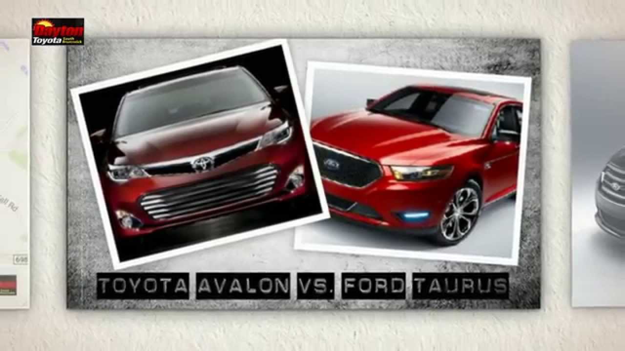 Toyota Avalon Vs Ford Taurus 08810 - YouTube