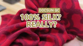 Is This Brushed Scarf Really 100% Silk