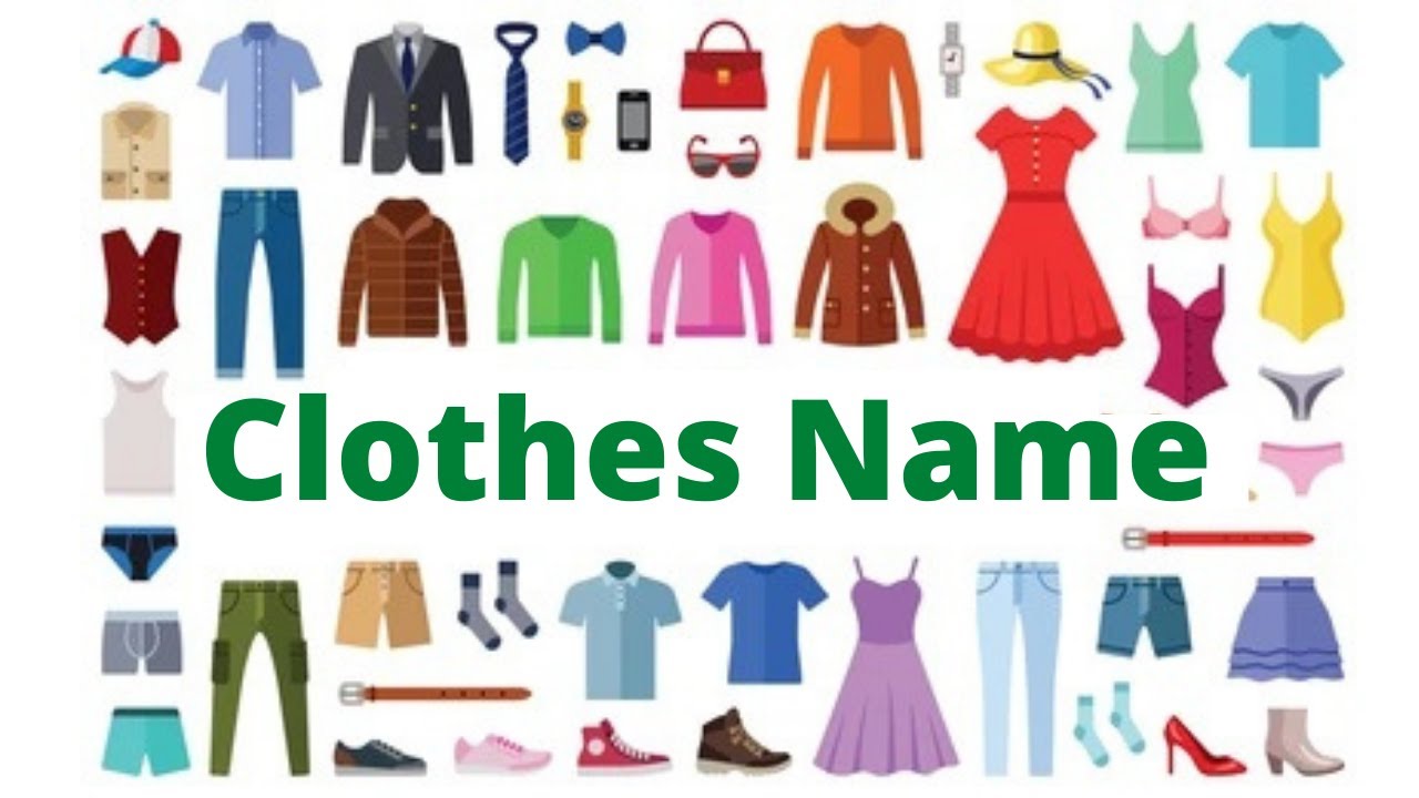 कपड़ों के नाम Clothes Name in Hindi & English Learn Hindi and