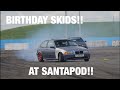 Drifting at santapod racway with the boys for my birthday