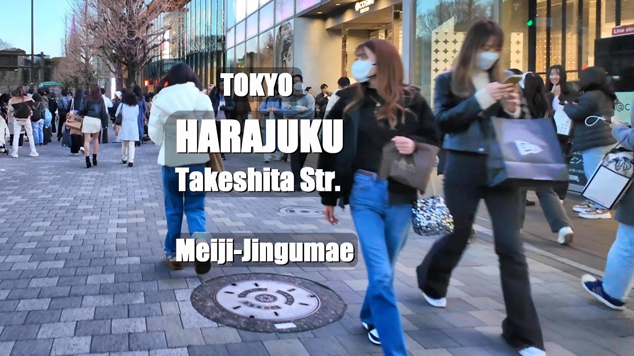 【4K】Walk through Harajuku Takeshita Str. , TOKYO JAPAN　明治神宮前・原宿～竹下通り・原宿通り