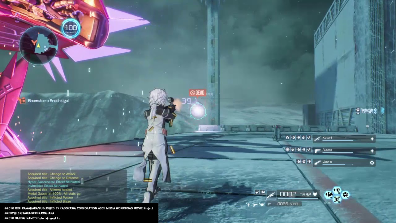 SWORD ART ONLINE FATAL BULLET DLC 4 Snowstorm Ereshkigal YouTube