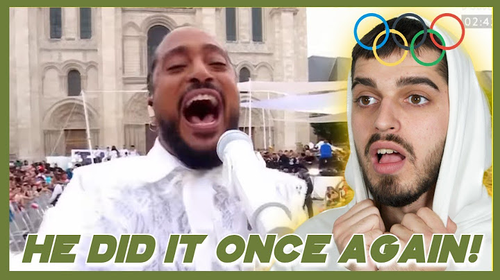 REACT TO Slimane - MON AMOUR - Live Symphonique - JO Paris 2024