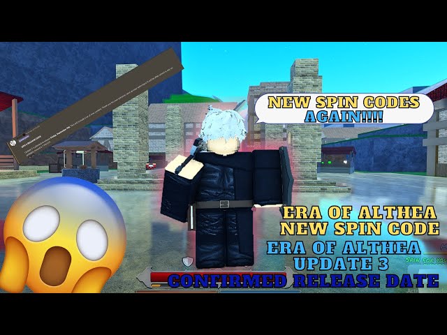 ALL NEW *FREE SPINS* UPDATE CODES in ERA OF ALTHEA CODES! (Era Of Althea  Codes) ROBLOX 