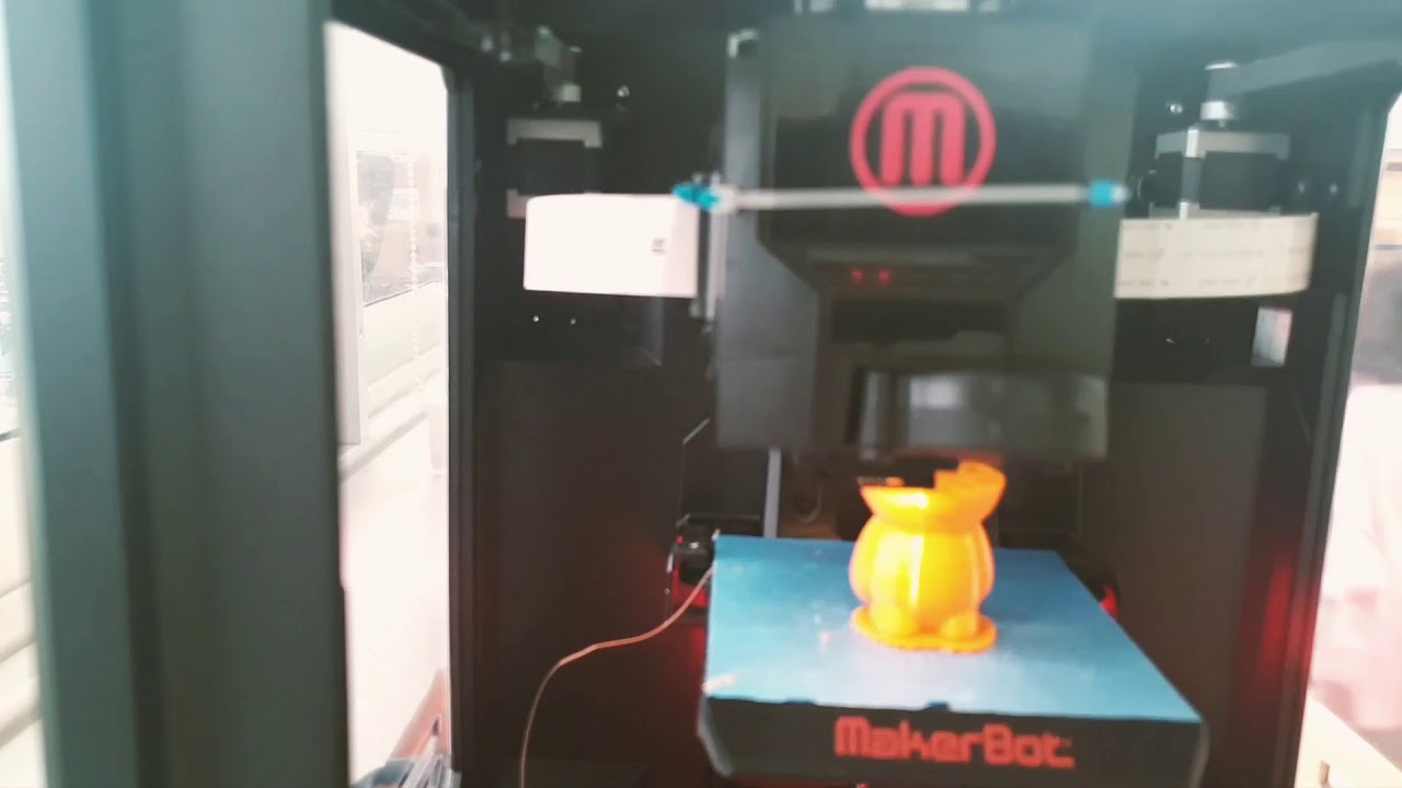 Timelapse 3D Printer - Makerbot Replicator Mini - YouTube
