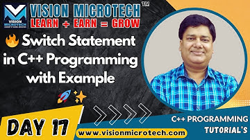 🔥 Switch Statement in C++ Programming | Switch Case Example in C++ 🚀 ✨